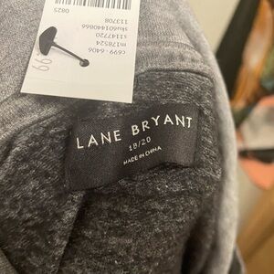 Lane Bryant Charcoal Knit Top
